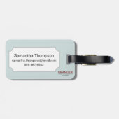 Kaart: Hawaii, 1905 Bagagelabel (Achterkant horizontaal)