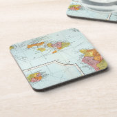 Kaart: Hawaii, 1905 Drankjes Onderzetter (Linkerzijde)