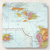 Kaart: Hawaii, 1905 Drankjes Onderzetter (Voorkant)