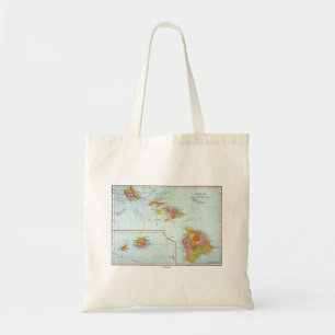 Kaart: Hawaii, 1905 Tote Bag