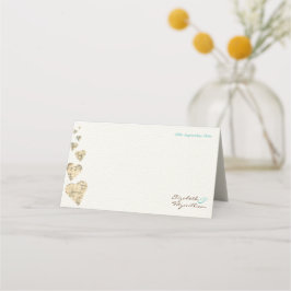  kaart Hearts Table Place Card of Escort Kaart Plaatskaartje