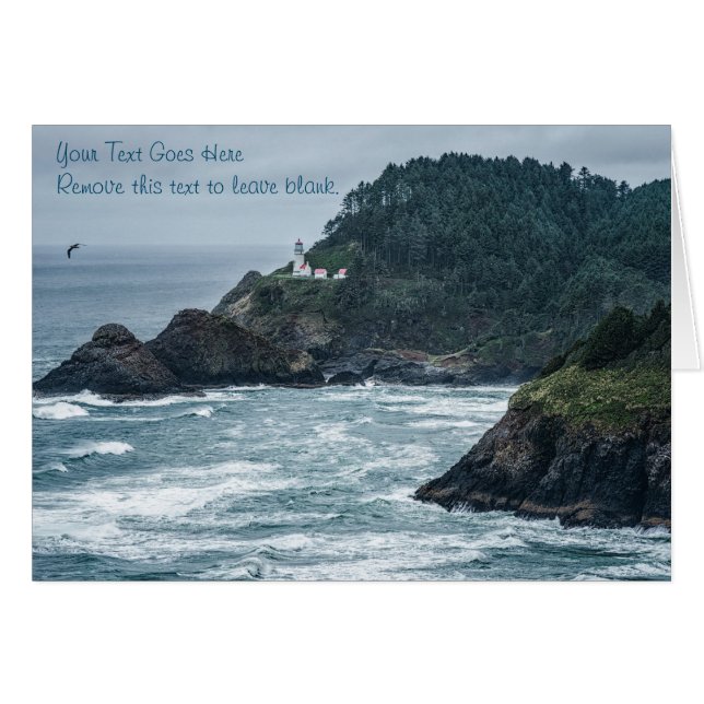 Kaart: Hecata Head Lighthouse (Landschap) (Voorkant Horizontaal)