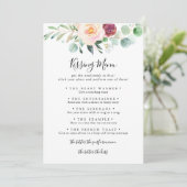 Kaart hedendaagse Floral Weddenschap Kissingmenu S (Staand voorkant)