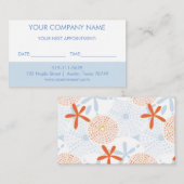 Kaart Herinnering zakelijke afspraak (Voorkant / Achterkant)