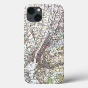 Kaart: Het Gebied van New York, 1906 Case-Mate iPhone Case