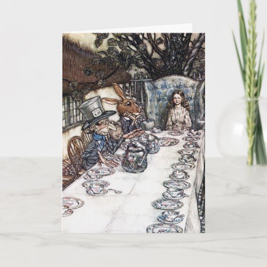 Kaart: Het gekke Theekransje van de Hoedenmaker - Kaart (Voorkant)