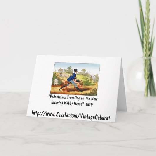 Kaart: Het hobbypaard: fietsprototype Kaart (Achterkant)