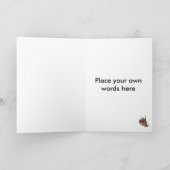 Kaart:  Het konijn Feestdagen Kaart (Binnen)