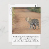 Kaart: Het leven is te kort Briefkaart (Voorkant / Achterkant)