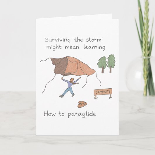 kaart "Het Storm overleven - Paraglide Edition" (Voorkant)