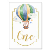  kaart Hete Luchtballon Baby shower (Achterkant)