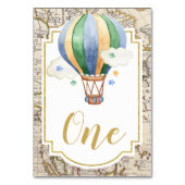  kaart Hete Luchtballon Baby shower (Voorkant)