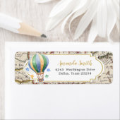  kaart Hete Luchtballon Baby shower Adres Etiket (Insitu)