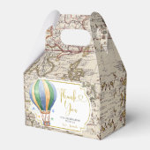 kaart Hete Luchtballon Baby shower Bedankdoosjes (Achterkant)