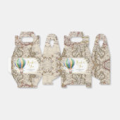 kaart Hete Luchtballon Baby shower Bedankdoosjes (Uitgevouwen)