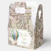 kaart Hete Luchtballon Baby shower Bedankdoosjes (Geopend)