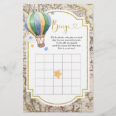  kaart Hete Luchtballon Baby shower Bingo (Voorkant)