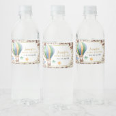  kaart Hete Luchtballon Baby shower Waterfles Etiket (Flessen)