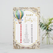  kaart Hete Luchtballon Douche Baby Kenmerken (Staand voorkant)