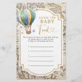  kaart Hete Luchtballon Douche Guess Baby Food (Voorkant)