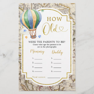  kaart heteluchtballon hoe oude ouders