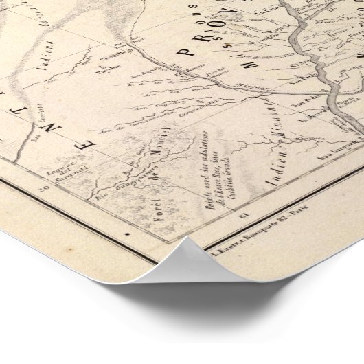 Kaart hist, Prov-missies, Jesuit-instelling Poster (Hoek)