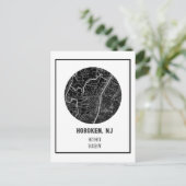  kaart Hoboken New Jersey (Staand voorkant)