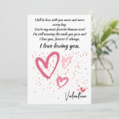 KAART HOEFT OP VALENTIJN, IK HERFST VAN JE. (Staand voorkant)