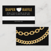 Kaart Hop Hop Diaper Raffle Ticket Enclosure (Voorkant / Achterkant)