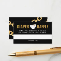 Kaart Hop Hop Diaper Raffle Ticket Enclosure