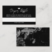 Kaart Hop Hop Diaper Raffle Ticket Enclosure (Voorkant / Achterkant)