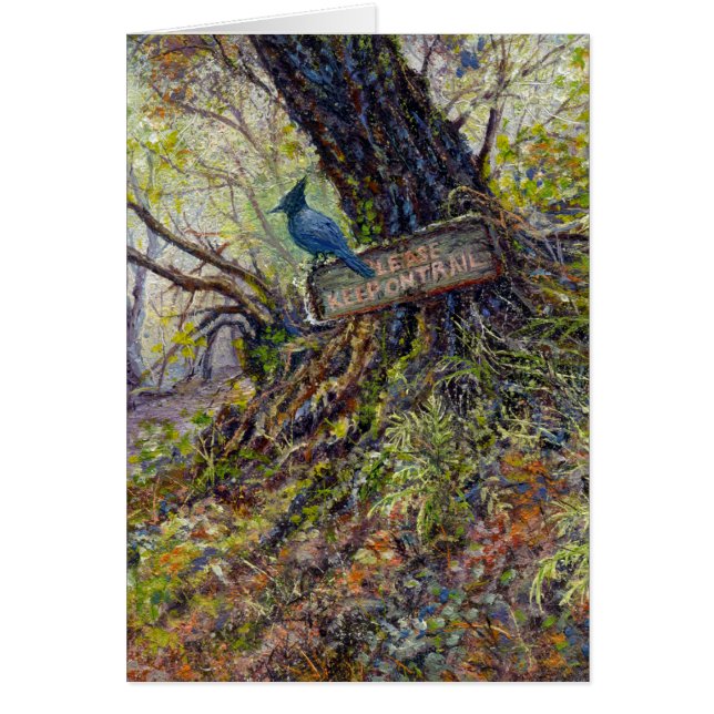 kaart "Houd de trein op de rails" leeg (Voorkant)