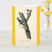 Kaart - houtspecht - vriend (Gele Bloem)