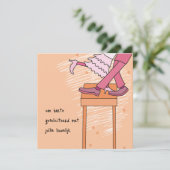 kaart huwelijk felicitatie uitnodiging (Staand voorkant)