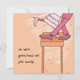 kaart huwelijk felicitatie uitnodiging