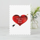 Kaart huwelijksvoorstel (Staand voorkant)