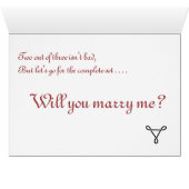 Kaart huwelijksvoorstel (Binenzijde Horizontaal (Onderkant))