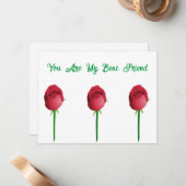 Kaart huwelijksvoorstel notitiekaartje (Voorkant / Achterkant in situ)