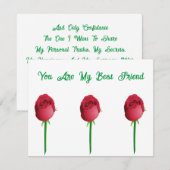 Kaart huwelijksvoorstel notitiekaartje (Voorkant / Achterkant)