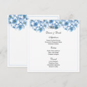 Kaart Hydrangea Menu (Voorkant / Achterkant)