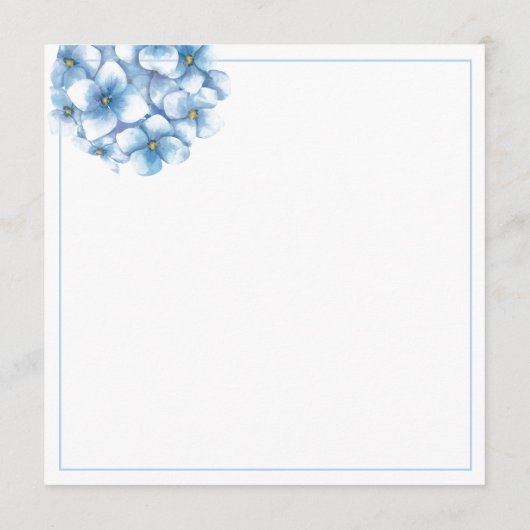 Kaart Hydrangea Menu (Achterkant)