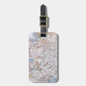 Kaart: Ierland, 1851 Bagagelabel (Voorkant verticaal)