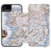 Kaart: Ierland, 1851 Incipio iPhone Portemonnee Hoesje (Agenda Open)