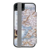 Kaart: Ierland, 1851 Incipio iPhone Portemonnee Hoesje (Agenda Achterkant)