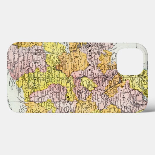 KAART: IERLAND, c1890 Case-Mate iPhone Case (Achterkant (horizontaal))