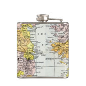 KAART: IERLAND, c1890 Heupfles (Achterkant)