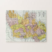 KAART: IERLAND, c1890 Legpuzzel (Horizontaal)