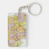 KAART: IERLAND, c1890 Sleutelhanger (achterkant)