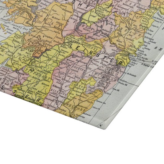 KAART: IERLAND, c1890 Snijplank (Hoek)