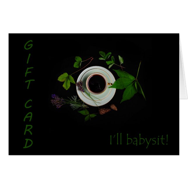 Kaart, ik zal Babysit. (Voorkant Horizontaal)